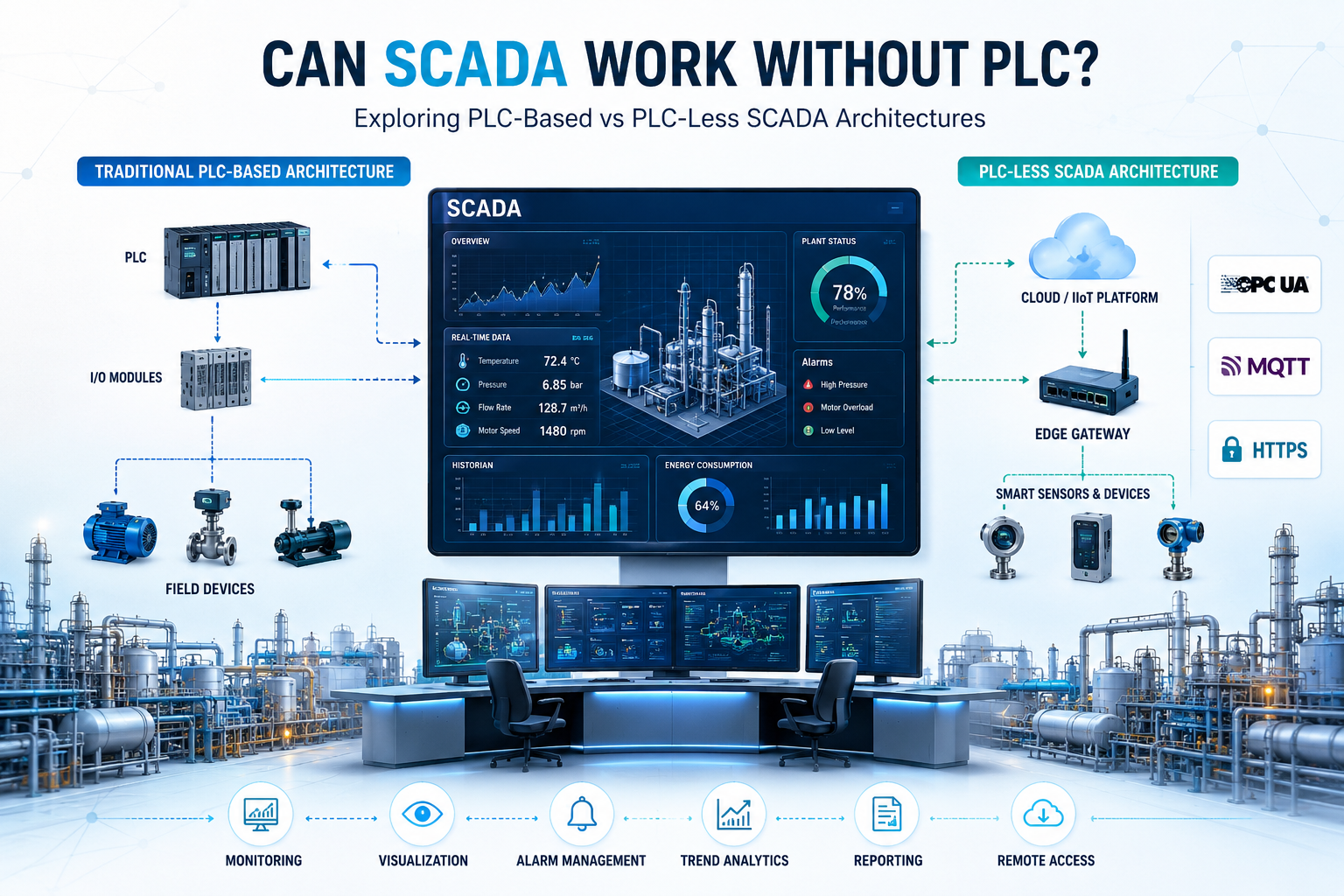 Can SCADA Work Without PLC