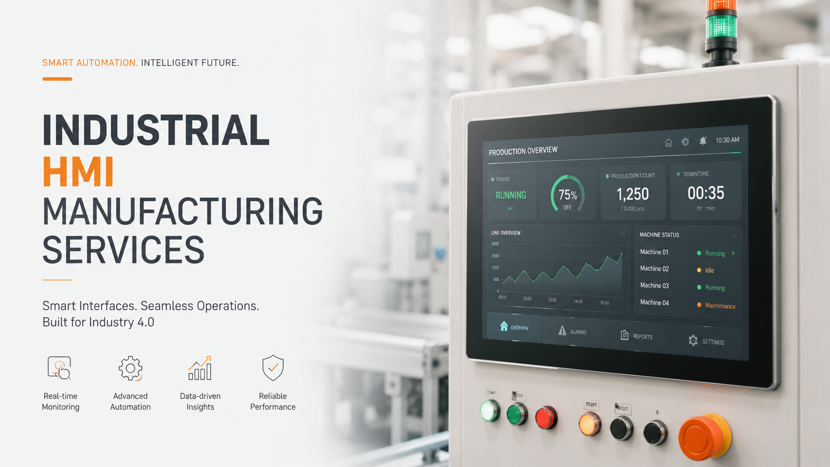 Industrial HMI Manufacturing Services for Smart Industrial Automation