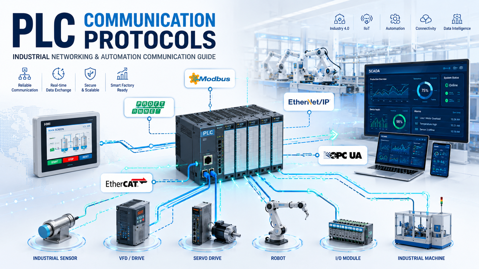 PLC communication protocols