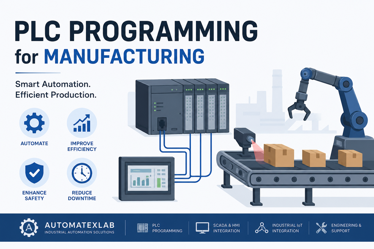PLC Programming for Manufacturing: Improve Production Efficiency with Industrial Automation