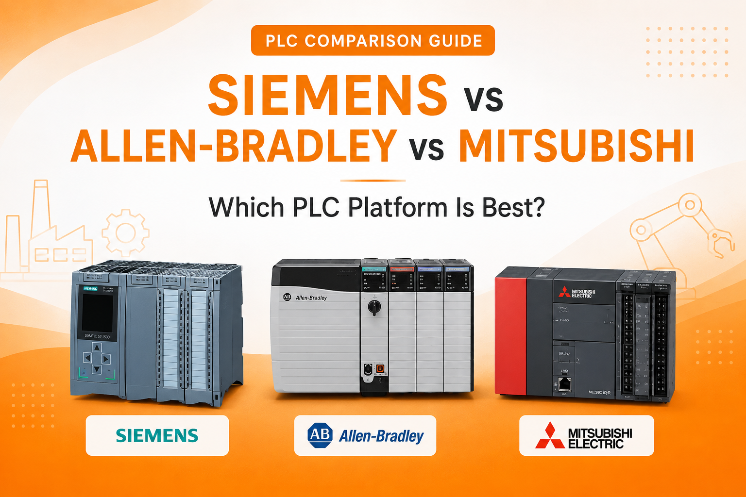 Siemens vs Allen-Bradley vs Mitsubishi Which PLC Platform Is Best