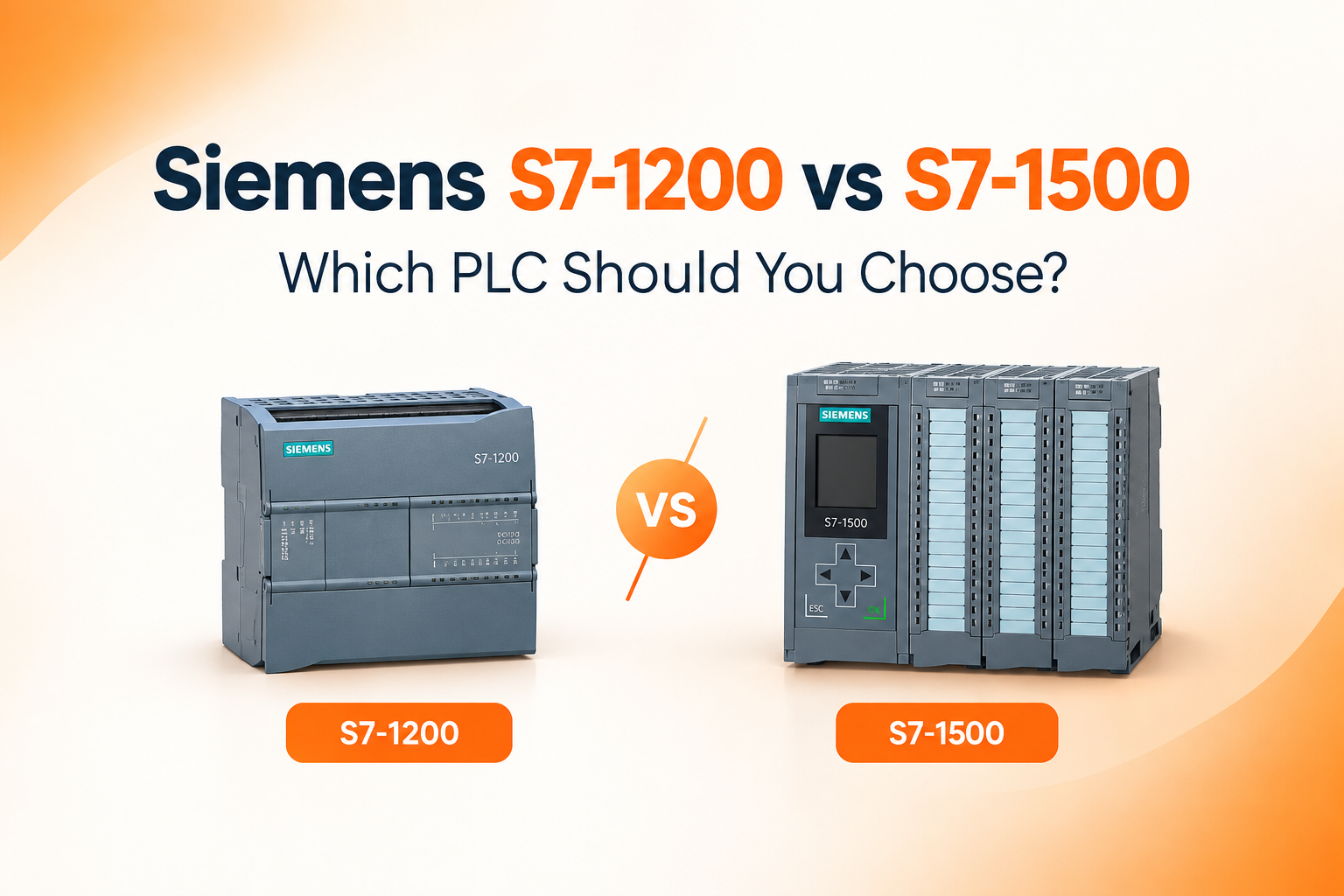 Siemens S7-1200 vs S7-1500 Which PLC Should You Choose